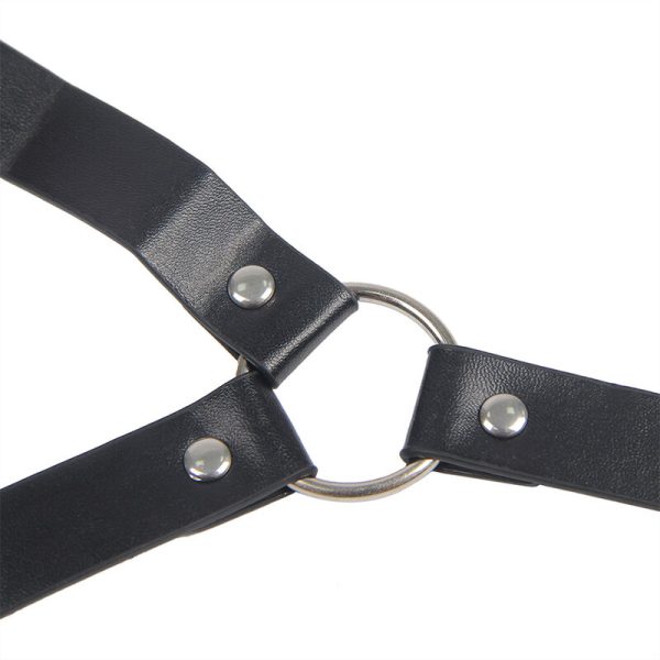 SUBBLIME - 953720 BONDAGE COURO TIRAS BREAST CLAMPS PRETO TAMANHO ÃNICO - Imagen 3
