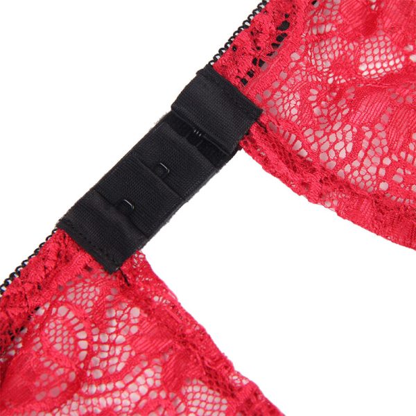 SUBBLIME - 953898 CAMISOLA DE SEDA E RENDA + CALCINHA VERMELHA S/M - Imagen 13