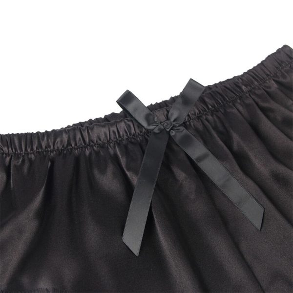 SUBBLIME - 953935 CAMISOLA DE SEDA CASUAL + CALÃA DE RENDA PRETA S/M - Imagen 5
