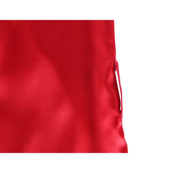 SUBBLIME - 954017 CAMISOLA DE RENDA TRANSPARENTE NAS COSTAS + TANGA VERMELHO/PRETO S/M - Imagen 8