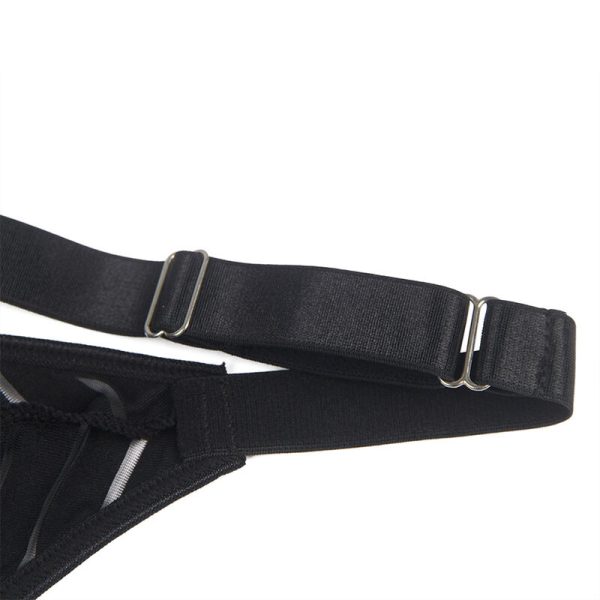 SUBBLIME - 954154 BODY COM CINTA-LIGA PRETO L/XL - Imagen 7
