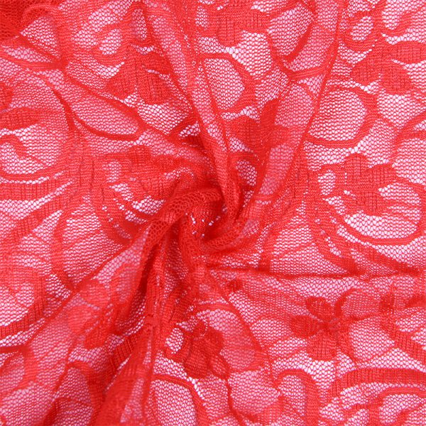 SUBBLIME - 954215 BABYDOLL DE RENDA COM ALÃAS AJUSTÃVEIS VERMELHO L/XL - Imagen 7