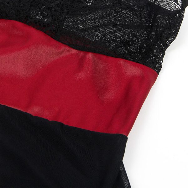 SUBBLIME - 954437 VESTIDO BONDAGE DE RENDA PRETO L/XL - Imagen 10
