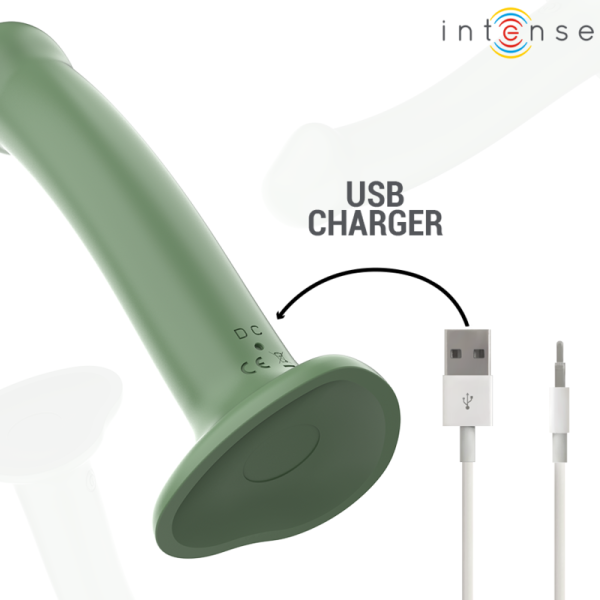 INTENSE - BECCA VIBRADOR COM VENTOSA 10 VIBRAÃÃES VERDE CONTROLE REMOTO - Imagen 6
