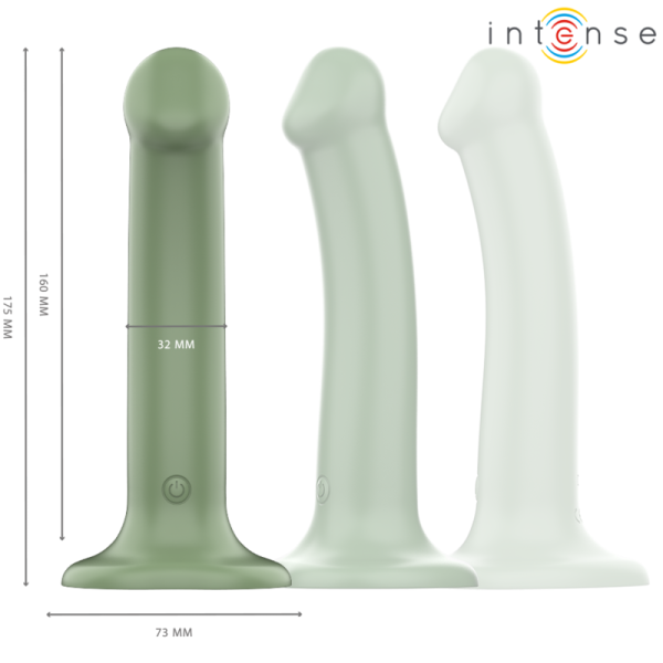 INTENSE - BECCA VIBRADOR COM VENTOSA 10 VIBRAÃÃES VERDE CONTROLE REMOTO - Imagen 2