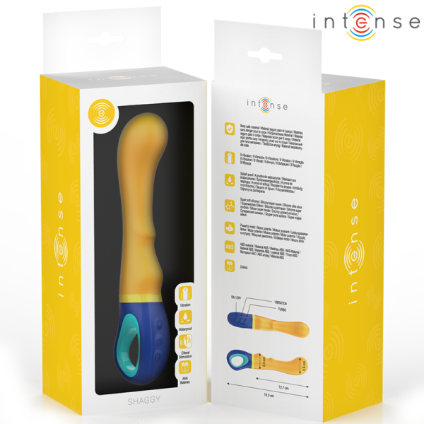 INTENSE - SHAGGY VIBRADOR G-SPOT AMARELO - Imagen 7