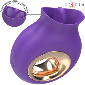 INTENSE - ESTIMULADOR DE CLITÃRIS TULI 9 VIBRAÃÃES E 9 OSCILAÃÃES ROXO