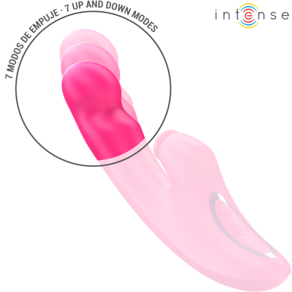 INTENSE - EMI VIBRADOR 13,5 CM MULTIFUNÃÃO 3 EM 1 10 VIBRAÃÃES ROSA - Imagen 3
