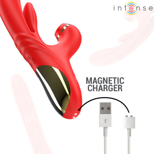 INTENSE - KAROL MULTIFUNÃÃO VIBRADOR IMPULSO & ESTIMULAÃÃO & SUCÃÃO VERMELHO - Imagen 6