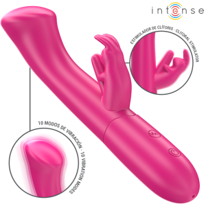 INTENSE - JULIETA RABBIT VIBRADOR 18,6 CM 10 VIBRAÃÃES ROSA