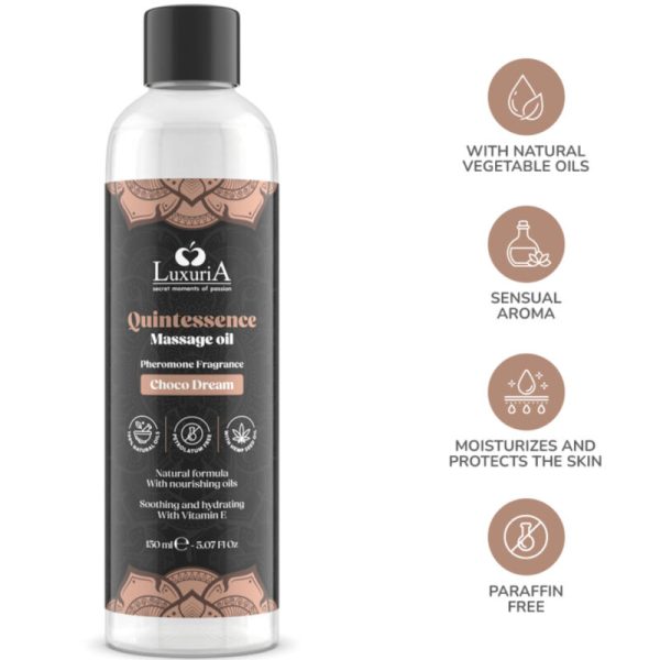 INTIMATELINE LUXURIA - ÃLEO DE MASSAGEM CHOCOLATE 150 ML - Imagen 4