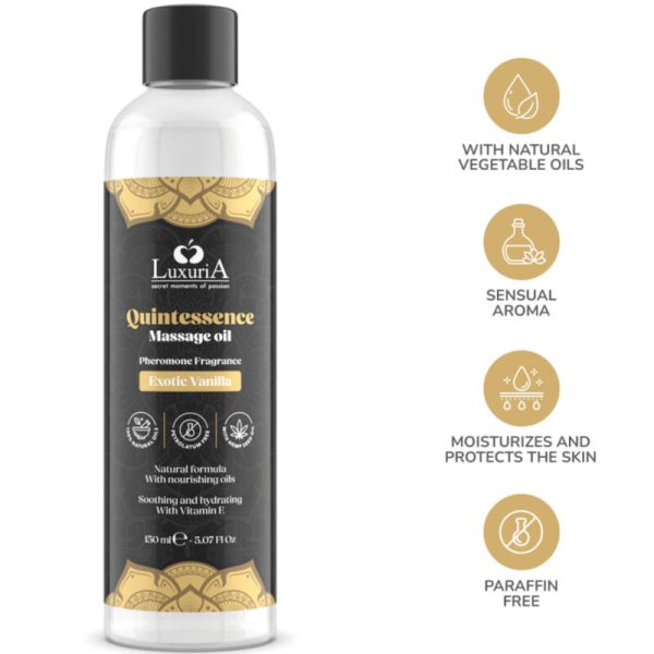 INTIMATELINE LUXURIA - ACEITE DE MASAJES VAINILLA EXOTIC 150 ML - Imagen 4
