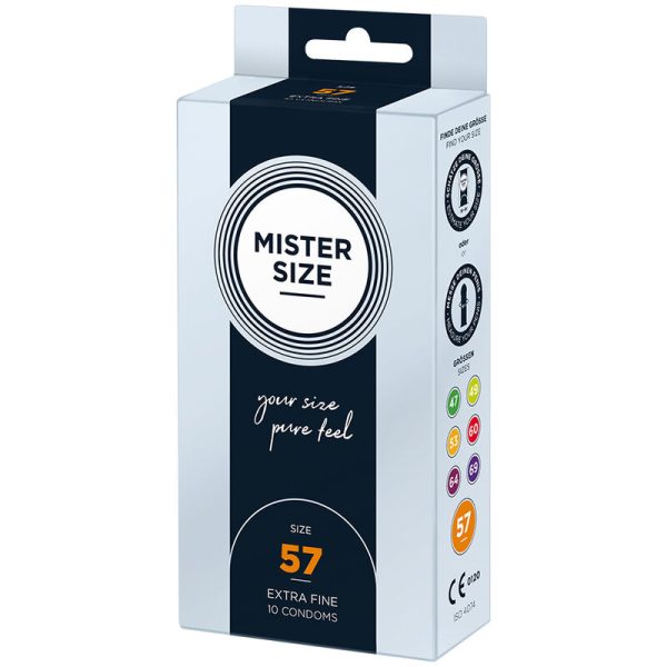 MISTER SIZE - PRESERVATIVO TAMANHO L 57 MM (10 UNIDADES) - Imagen 2