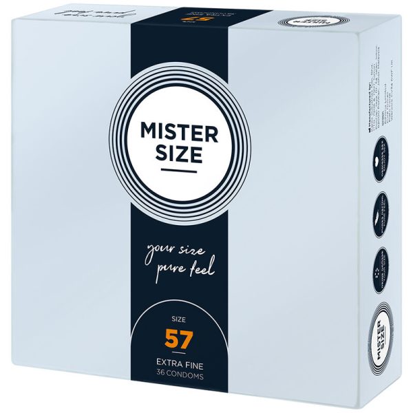 MISTER SIZE - PRESERVATIVO TAMANHO L 57 MM (36 UNIDADES) - Imagen 2