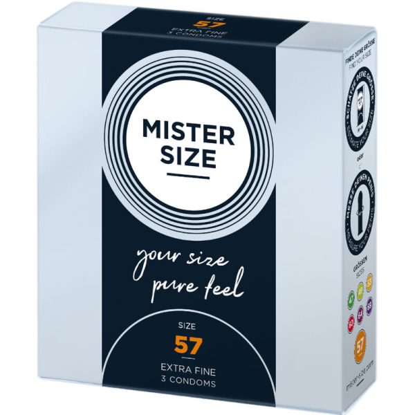 MISTER SIZE - PRESERVATIVO TAMANHO L 57 MM (3 UNIDADES) - Imagen 2