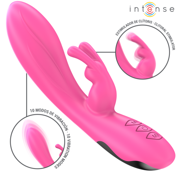 INTENSE - RANDALL RABBIT VIBRADOR 10 VIBRAÃÃES ROSA