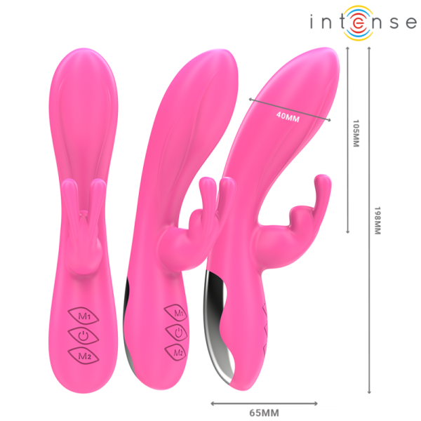 INTENSE - RANDALL RABBIT VIBRADOR 10 VIBRAÃÃES ROSA - Imagen 2