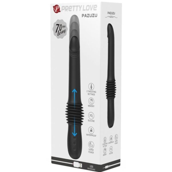 PRETTY LOVE - VIBRADOR PAZUZU 3 MODOS DE IMPULSO PRETO - Imagen 8
