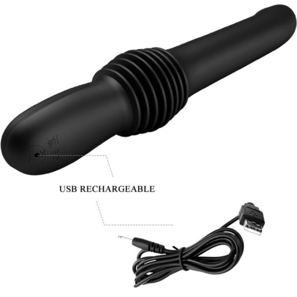 PRETTY LOVE - VIBRADOR PAZUZU 3 MODOS DE IMPULSO PRETO - Imagen 6