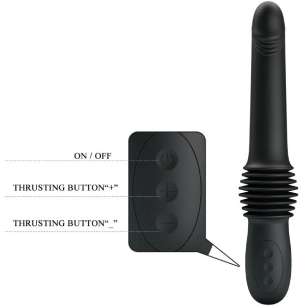 PRETTY LOVE - VIBRADOR PAZUZU 3 MODOS DE IMPULSO PRETO - Imagen 5