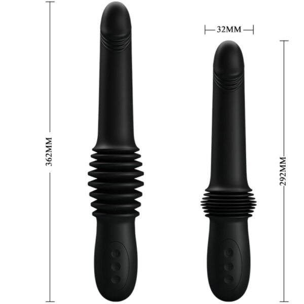 PRETTY LOVE - VIBRADOR PAZUZU 3 MODOS DE IMPULSO PRETO - Imagen 7