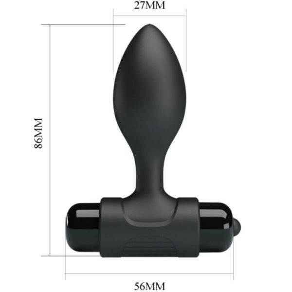 PRETTY LOVE - VIBRA BUTT 10 VIBRAÃÃES PLUG ANAL PRETO - Imagen 7