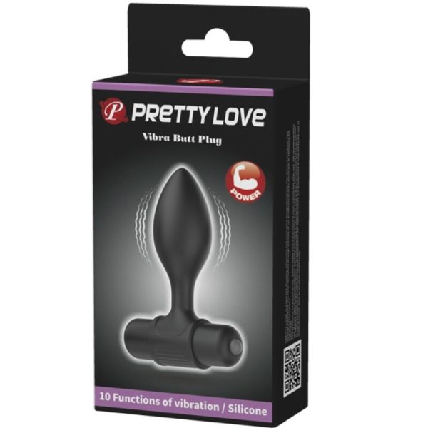 PRETTY LOVE - VIBRA BUTT 10 VIBRAÃÃES PLUG ANAL PRETO - Imagen 8