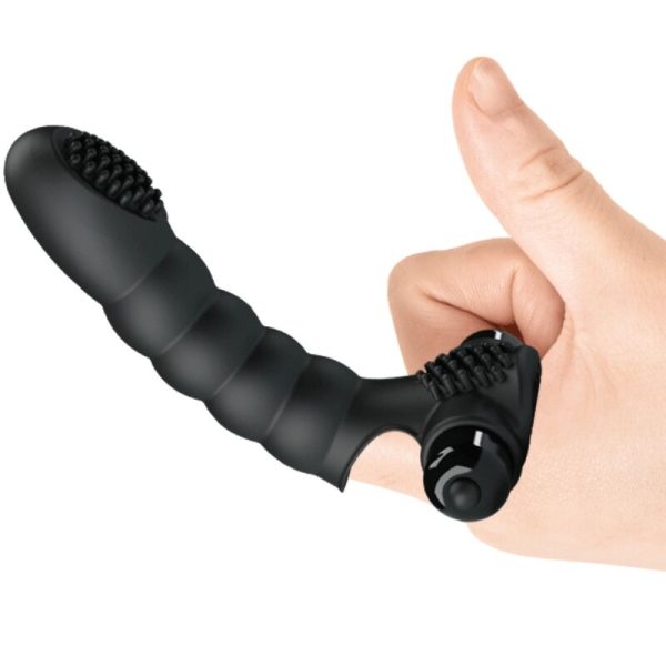 PRETTY LOVE - VIBRADOR DE DEDO ALEXANDER 10 VIBRAÃÃES PRETO - Imagen 3
