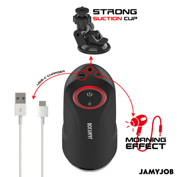 JAMYJOB - MASTURBADOR AUTOMÃTICO DE VAGINA POR GRAVIDADE 5 MODOS DE SUCÃÃO - Imagen 6