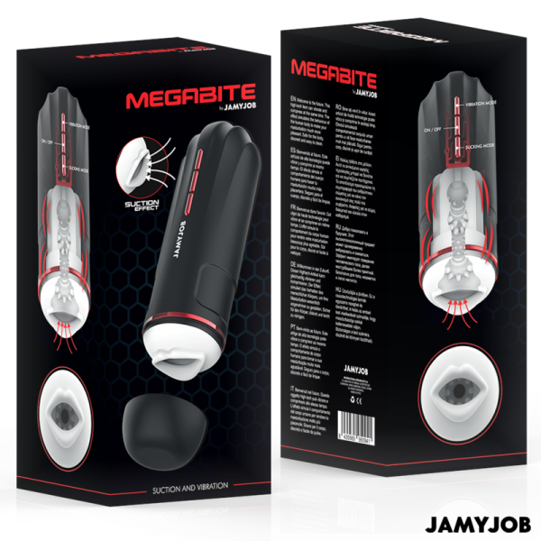 JAMYJOB - MASTURBADOR BOCAL AUTOMÃTICO MEGABITE 5 MODOS DE SUCÃÃO E VIBRAÃÃO - Imagen 7