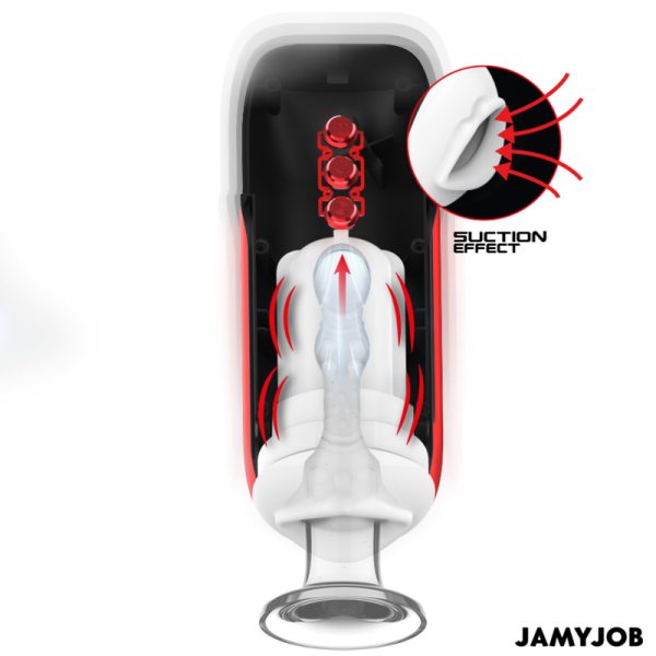 JAMYJOB - BLAZE MASTURBADOR AUTOMÃTICO DE BOCA 5 MODOS DE SUCÃÃO E VIBRAÃÃO - Imagen 2
