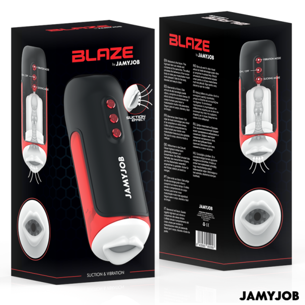JAMYJOB - BLAZE MASTURBADOR AUTOMÃTICO DE BOCA 5 MODOS DE SUCÃÃO E VIBRAÃÃO - Imagen 7