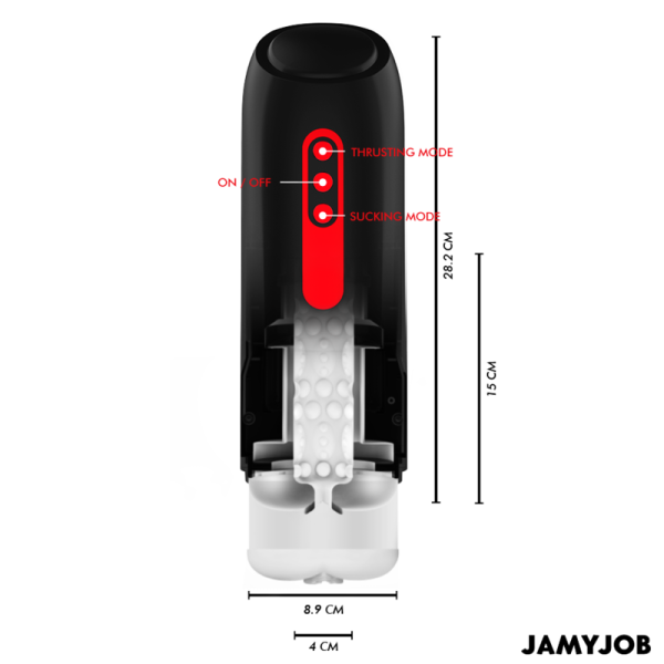 JAMYJOB - MASTURBADOR AUTOMÃTICO PHANTOM VAGINA 5 MODOS DE SUCÃÃO E IMPULSO - Imagen 3