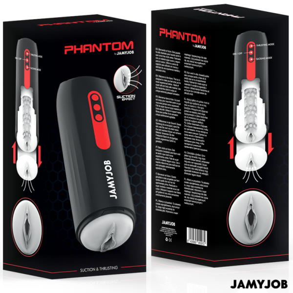 JAMYJOB - MASTURBADOR AUTOMÃTICO PHANTOM VAGINA 5 MODOS DE SUCÃÃO E IMPULSO - Imagen 7