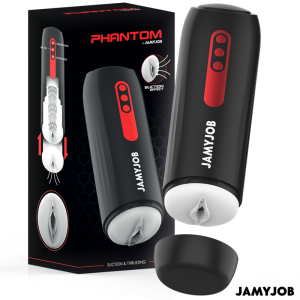 JAMYJOB - MASTURBADOR AUTOMÃTICO PHANTOM VAGINA 5 MODOS DE SUCÃÃO E IMPULSO