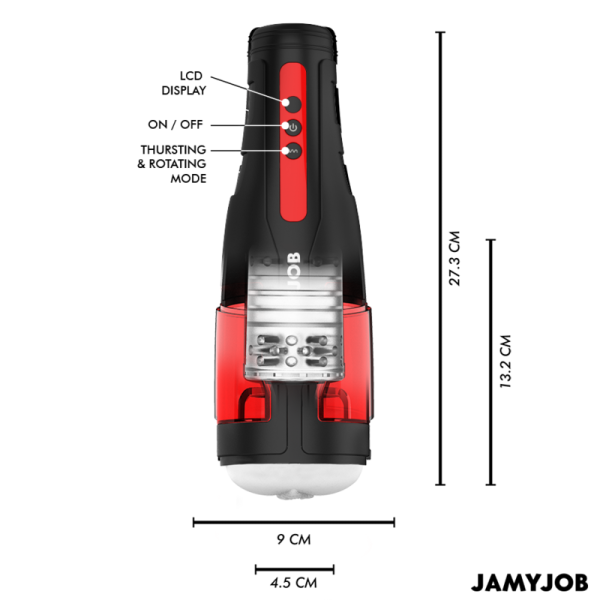 JAMYJOB - STORM MASTURBADOR AUTOMÃTICO DE VAGINA 10 MODOS DE SUCÃÃO E IMPULSO - Imagen 3