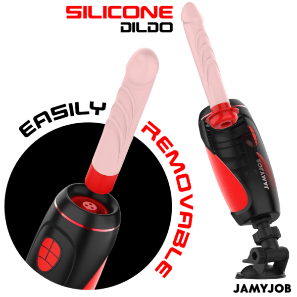 JAMYJOB - MASTURBADOR AUTOMÃTICO BASE PYSTON COM DILDO DE CONTROLE REMOTO - Imagen 3
