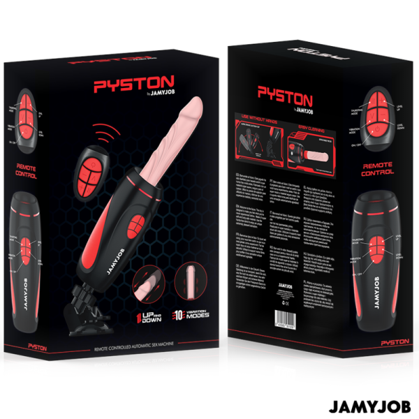JAMYJOB - MASTURBADOR AUTOMÃTICO BASE PYSTON COM DILDO DE CONTROLE REMOTO - Imagen 7
