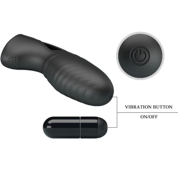 PRETTY LOVE - VIBRADOR DE DEDO DE SILICONE ALAN PRETO - Imagen 6