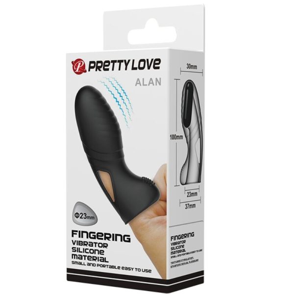 PRETTY LOVE - VIBRADOR DE DEDO DE SILICONE ALAN PRETO - Imagen 9