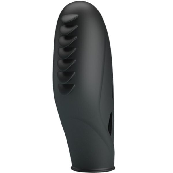 PRETTY LOVE - VIBRADOR DE DEDO DE SILICONE GILO PRETO - Imagen 2