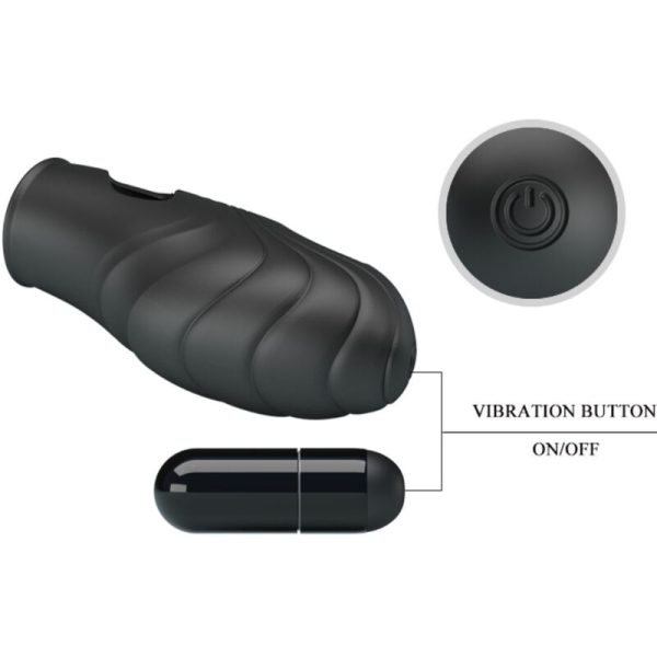 PRETTY LOVE - LICH SILICONE DEDO VIBRADOR PRETO - Imagen 6