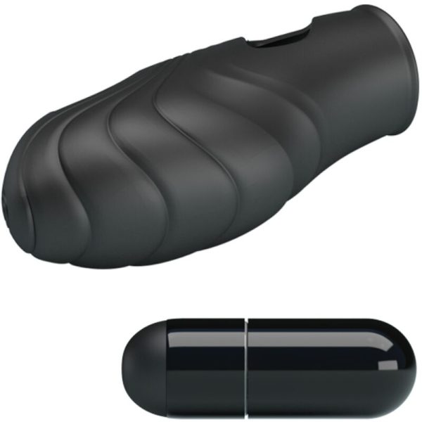 PRETTY LOVE - LICH SILICONE DEDO VIBRADOR PRETO - Imagen 5
