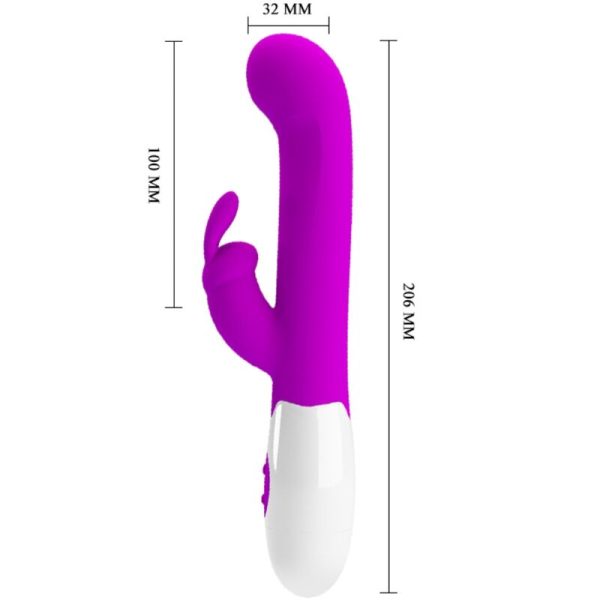 PRETTY LOVE - CENTAUR VIBRATOR RABBIT 30 MODOS DE VIBRAÃÃO ROXO - Imagen 3