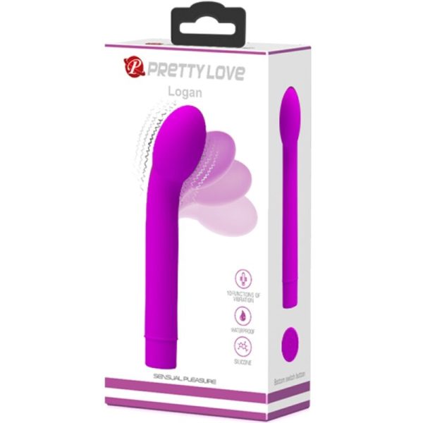PRETTY LOVE - LOGAN G-SPOT VIBRADOR 10 VIBRAÃÃES ROXO - Imagen 6