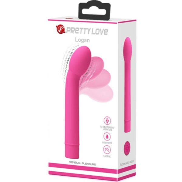 PRETTY LOVE - LOGAN G-SPOT VIBRADOR 10 VIBRAÃÃES ROSA - Imagen 6