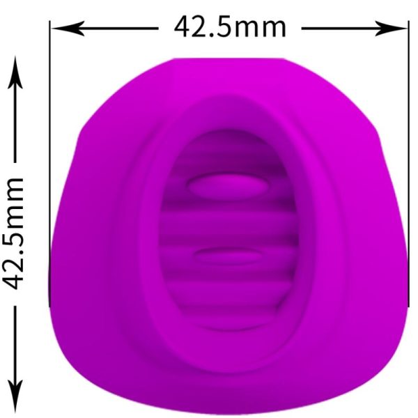 PRETTY LOVE - ESTELLE TONGUE CLITORIS STIMULATOR 12 VIBRAÃÃES ROXO - Imagen 3