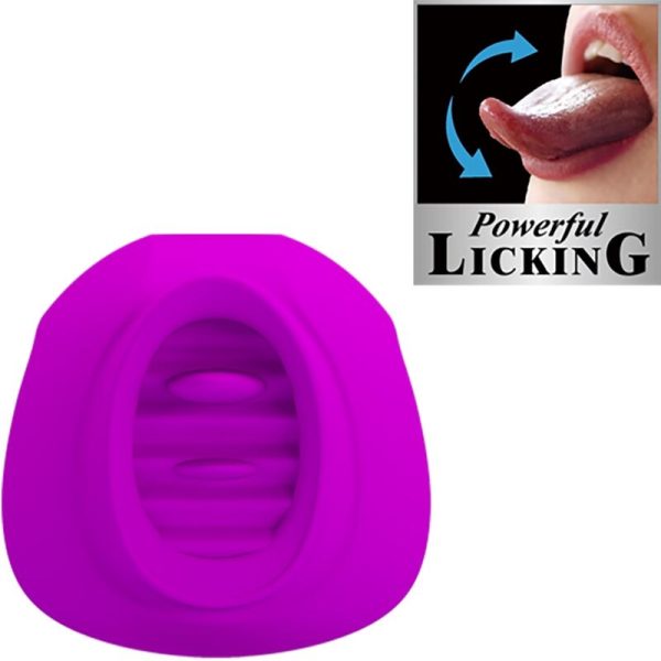 PRETTY LOVE - ESTELLE TONGUE CLITORIS STIMULATOR 12 VIBRAÃÃES ROXO - Imagen 2