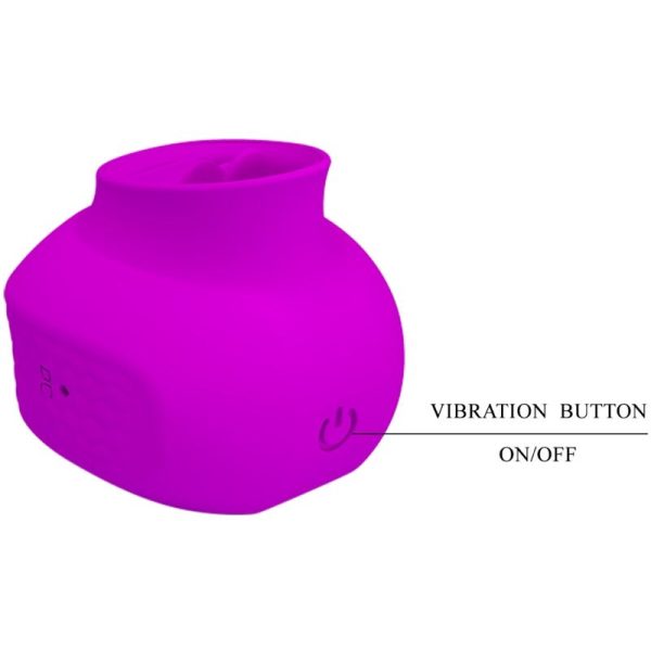 PRETTY LOVE - ESTELLE TONGUE CLITORIS STIMULATOR 12 VIBRAÃÃES ROXO - Imagen 4