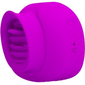 PRETTY LOVE - ESTELLE TONGUE CLITORIS STIMULATOR 12 VIBRAÃÃES ROXO